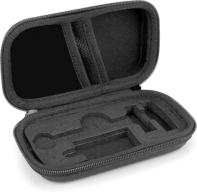 Linkidea Hard Shell Travel Case with Shaving Kit Storage for Short/Long Handled Razor Blades and Attachments - Compatible with Double Edge Safety Razors