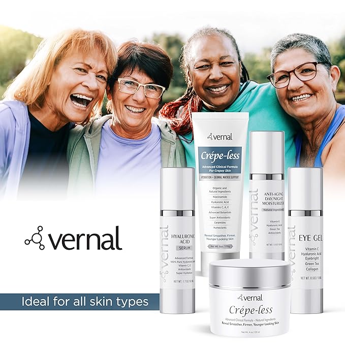Vernal All-in-One Anti Aging Moisturizer – Infused Wrinkle Smoothing Cream | Get Smoother, Firmer Luminous Looking Skin Without Injections or Fillers | Best Anti Wrinkle Cream That Really Works