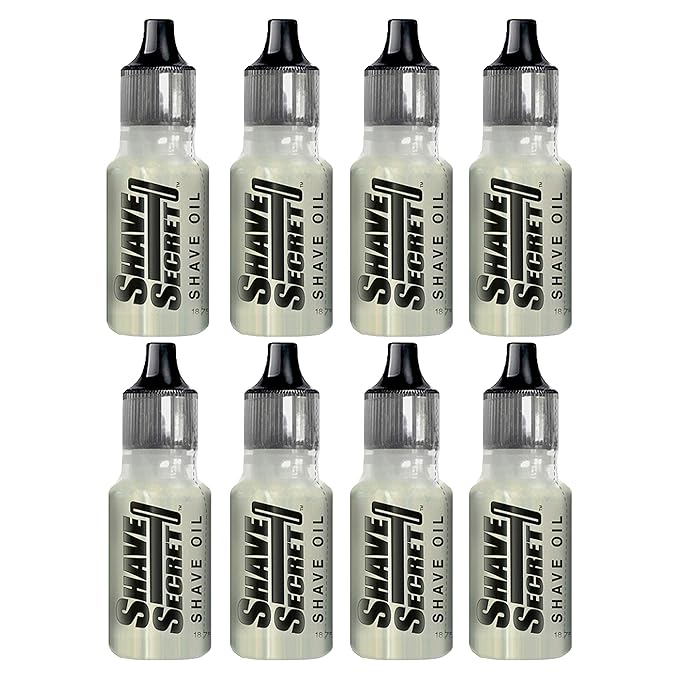 Shave Secret Pack of 8 - Shaving Oil, 0.63 fl Oz