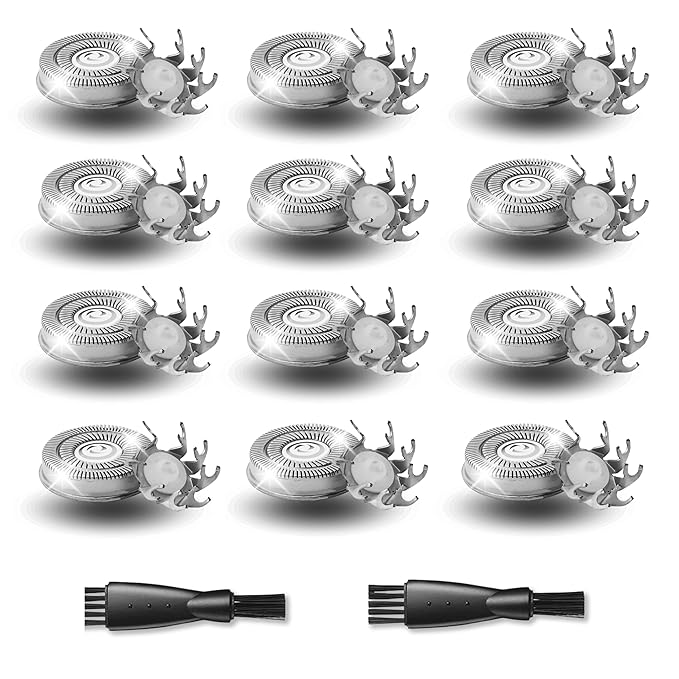 12 Pack Shaver Replacement Blades Compatible with Pitbull Shaver Gold PRO & Silver - Pitbull Shaver Replacement Blade, Enhanced Pitbull Shaver Replacement Heads for Superior Shaving