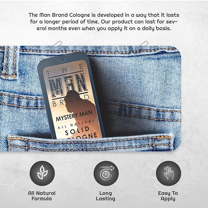 Solid Cologne (3/4 oz (Pack of 1), Mystery Man)