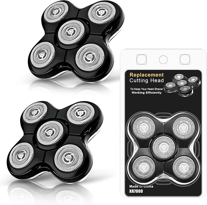 2 Pack Pro Head Shaver Replacement Blades Compatible with Remington Balder Pro Head Shaver Model XR7000, Precision Electric Shaving for Bald Men