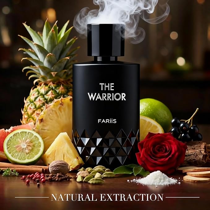 The Warrior Premium Men's Cologne | 100ml Long-Lasting Eau de Parfum | Bold Citrus Leather Fragrance | Valentine's Day Gift for Him