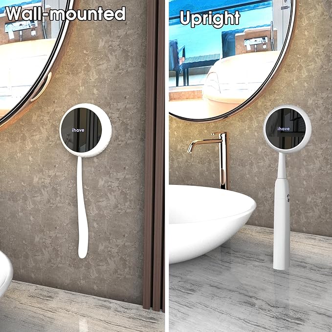 iHave Toothbrush Sanitizer Holder: Auto-Cycle UV Disinfection & Magnetic Wall-Mount for Manual & Electric Brushes | Portable Toothbrush Holders for Home & Apartment,Bathroom Decor & Travel Essential