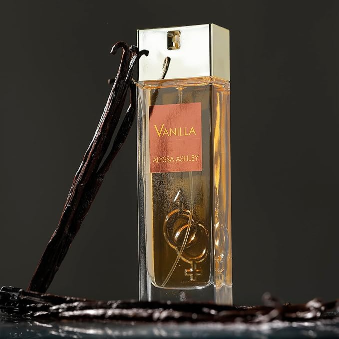 Alyssa Ashley Vanilla - Vanilla Perfume for Women with Caramel and Musk - Elegant Perfumes for Women -Fragrances for Romatic Moments - 3.4 oz