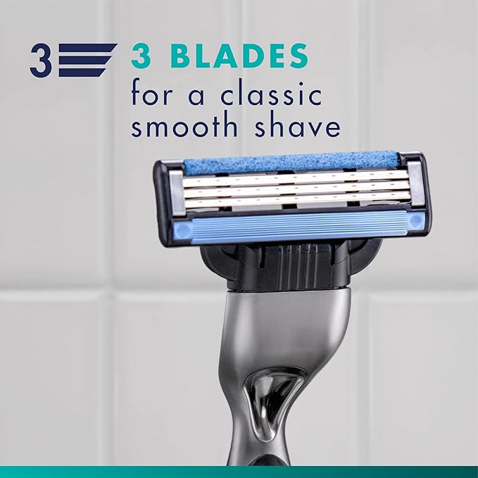 Gillette Mach3 Razor for Men, 1 Razor Handle + 1 Blade Refill