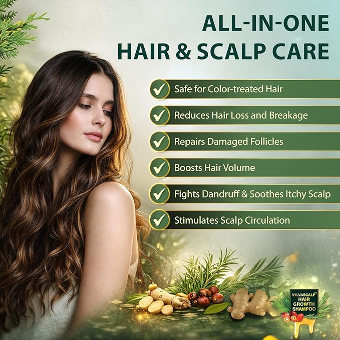Rosemary & Batana Oil Hair Growth Shampoo: Hair Loss Shampoo for Men and Women with Biotin, Sulfate & Fragrance-Free Thickening