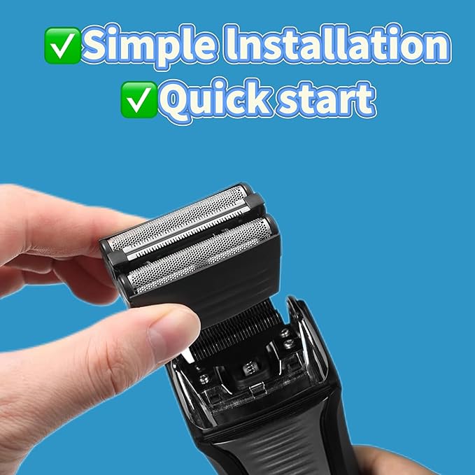 1 PACK BLACKShaver Replacement Foil Compatible with Remington TITANIUM-X Flex & Pivot Foil and Cutter F5800 & F7800,Shaver heads Fit for Remington F4900,F5800,F7800