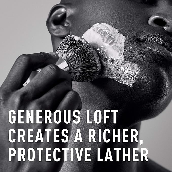 Shaving Brush and Shaving Cream Bundle by Bevel - Includes Vegan Hair Brush and Shaving Cream for Men, Works with Safety Razor, Prevents Razor Bumps