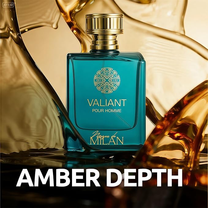 Men's Cologne Gift Set of 4(MilanValia&MLvincible&MDM&Lhomme) - 3.4 Fl Oz Each | Vanilla Bourbon, Leather & Amber Floral Fragrance | Luxury Eau de Toilette Quartet