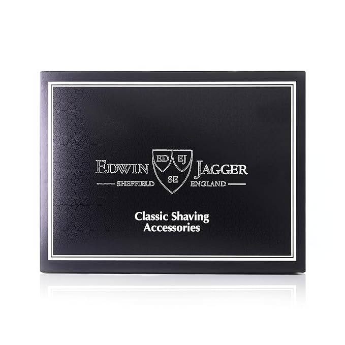 Edwin Jagger RN116 Porcelain Shaving Bowl for Men for Shaving Soap or Shaving Cream (Black)