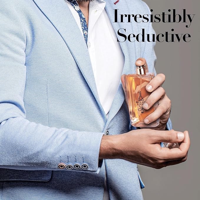 VALENTINE MILANO & 1 BILLION Cologne for Men Combo Pack Eau de Parfum Fragrance for Men 3.4oz/100ml, Natural Spray, Long Lasting (Pack of 2)