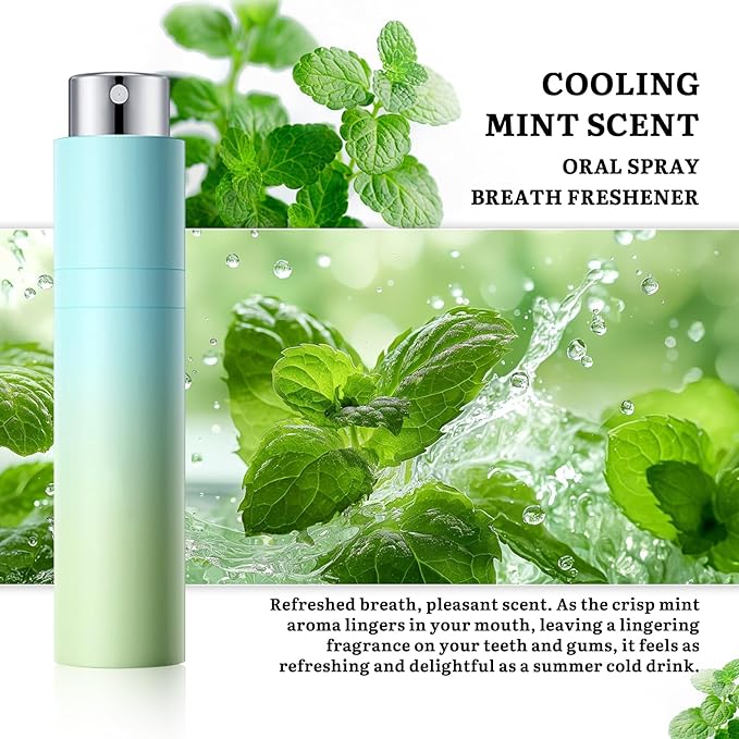 3PCS Fresh Breath Freshener Mouth Spray,Various Flavors Dry Mouth Freshener Spray,Portable Bad Breath Spray Fresheners,Refreshing Travel Size Oral Spray for Adults Oral Care