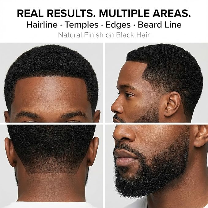 Hair Building Fibers Kit for Thinning Hair, Hair Thickening Powder & Styling Fiber Hold Mist Set, Creates Natural Full-Looking, 24H Long-Lasting Effect–Black, 15g + 120ml, Black