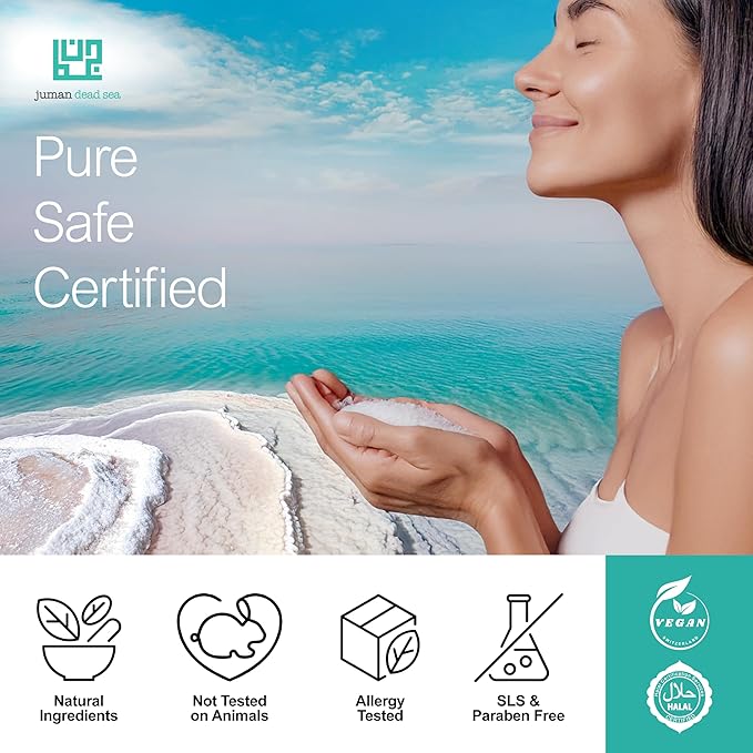 JUMAN Dead Sea Minerals Olive Oil Soap | Rich in Vitamin E | For Psoriasis, Eczema & Redness| Soap Bar for Sensitive Dry Skin| 4oz (Pack of 1)