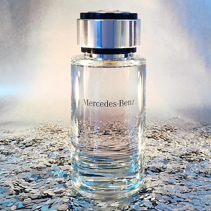 Mercedes Benz Cologne for Men - 4 Fl Oz - Eau De Toilette Perfume Spray for Man - Woody & Musky Scent - Luxury Long Lasting Fragrance with Notes Of Violet leaves, Cascalone & Vetiver