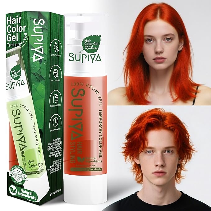 Temporary Hair Color - Washable Hair Wax for Men and Women, All-Day Hold Disposable Hair Wax for Party, Cosplay & Daily (Color #XC524)