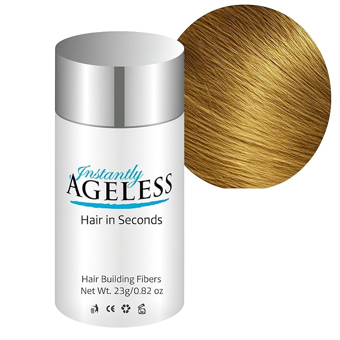 Instantly Ageless® Hair in Seconds™ Hair Building Fibers – Hair Thickening Fibers for Thinning Hair & Hair Loss for Fuller-Look - 0.83 oz (23g) - Medium Blonde
