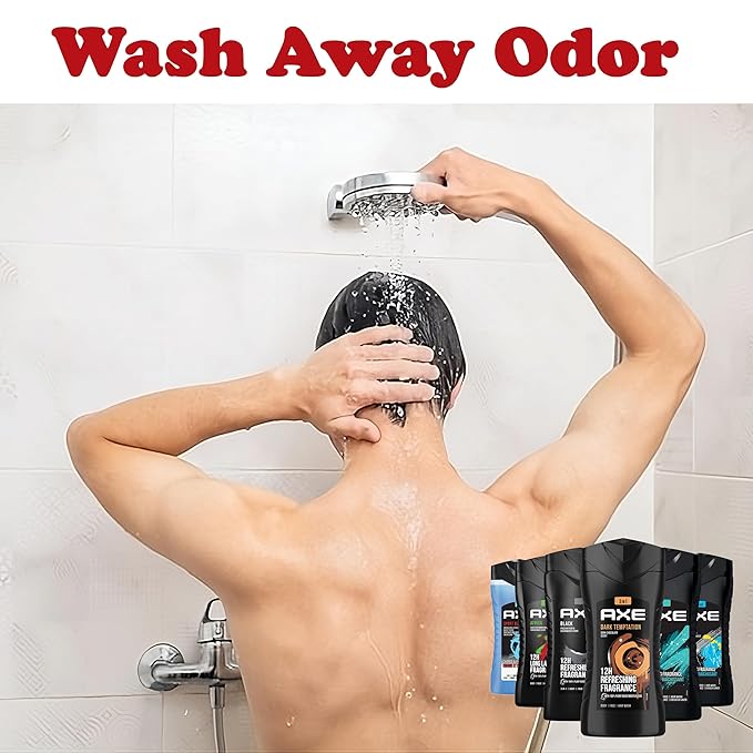 AXE Men's Body Wash Variety Set, 6 Pack, Assorted Scents, 3-in-1 Body, Face and Hair Wash, 8.5 Oz. Each