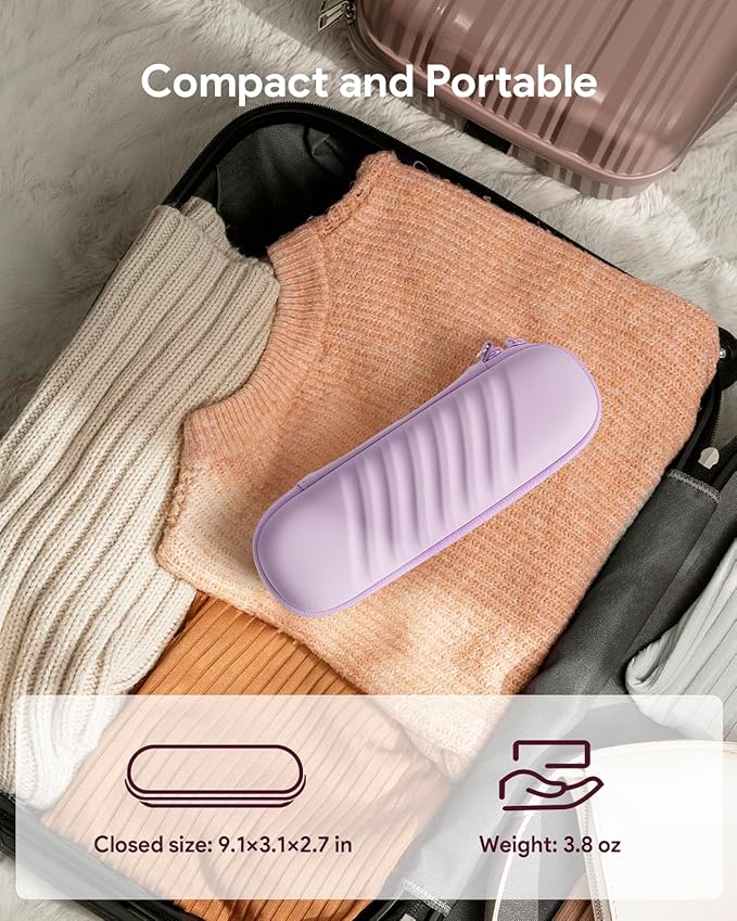 Electric Toothbrush Case for Oral-B Pro/iO/Philips Sonicare, Waterproof Traveling Toothbrush Storage Bag with Mesh Pocket Covers Protection