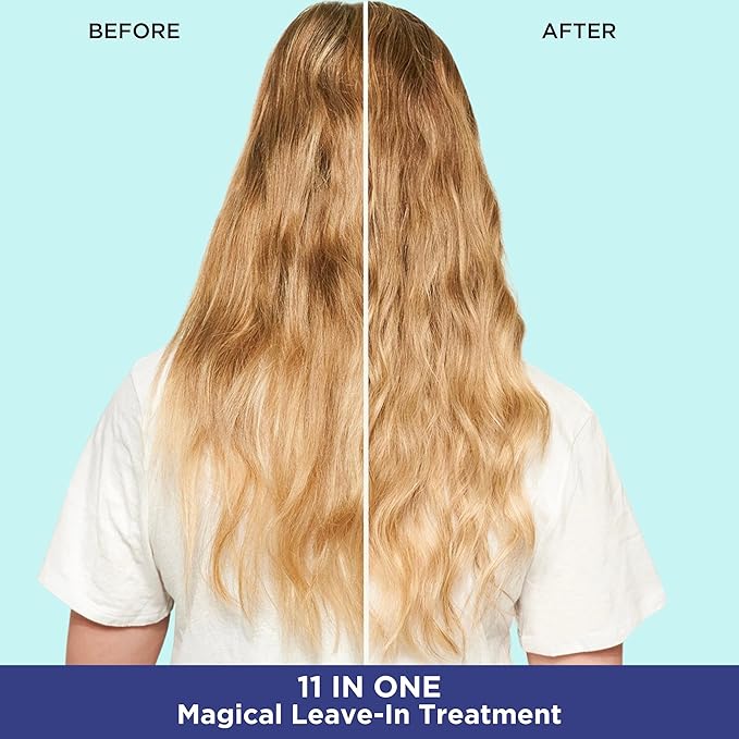 Pacifica Leave In Conditioner - 11 in 1 Magical Hair Treatment - Strengthen & Repair Damaged Hair - Deep Conditioning for Dry Hair Adds Shine & Anti-Frizz for Straight, Wavy & Curly Hair Care, Vegan