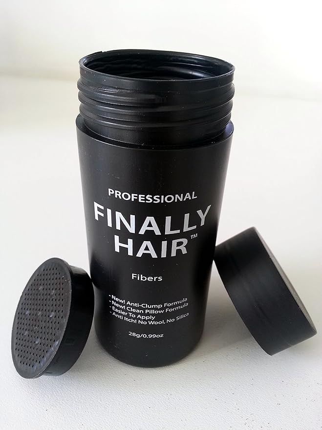 Hair Building Fibers 25 gram (ammonium chloride free) Refill Bag by Finally Hair. Compatible Replacement/Refill for Toppik Xfusion (Empty Refillable Applicator Bottle)