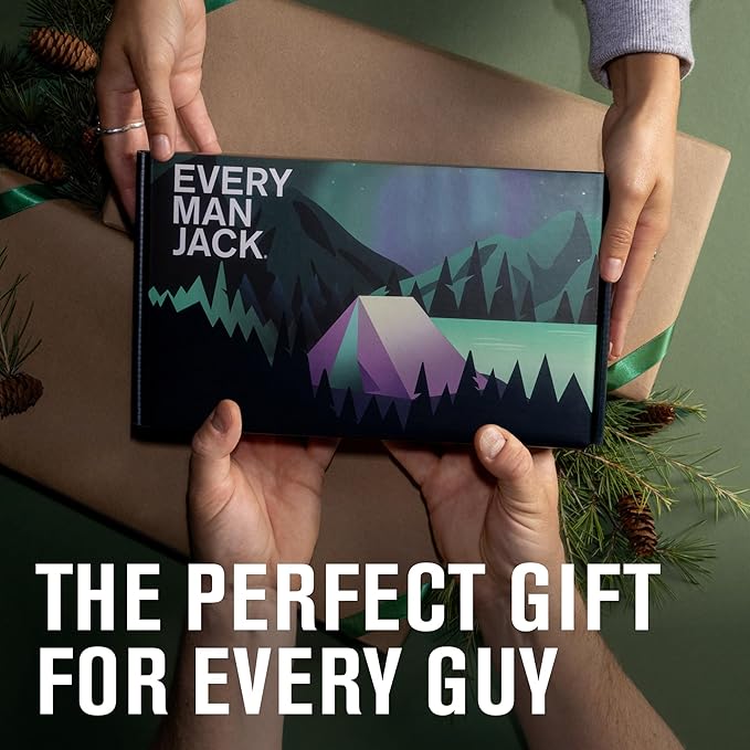Every Man Jack Men's Body Wash Gift Set - 3 Invigorating Winter Scents - Deeply Cleans, Hydrates with Naturally Derived Ingredients - 13.5 oz (3 pack)