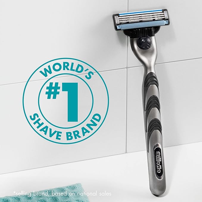 Gillette Mach3 Razor Refills for Men, 4 Razor Blade Refills