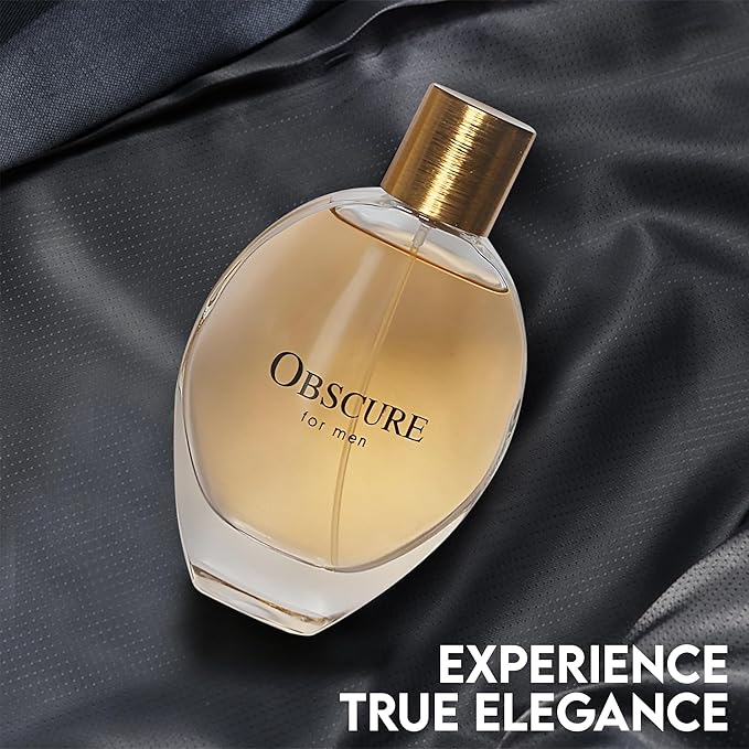 Obscure Cologne for Men, Eau de Toilette Natural Spray, Wonderful Fragrance Gift, Signature Scent, Daytime & Casual Use, 3.4 Fluid Ounce/100 Ml