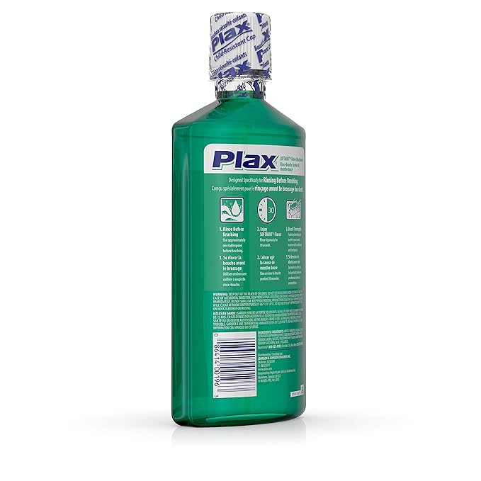 Plax Advanced PreBrushing Dental Rinse, Soft Mint, 24 Ounce (Pack of 3)