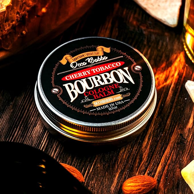 Handy Hound Occo Bobbo Cherry Tobacco Bourbon Cologne for Men - Mens Solid Cologne Bourbon - Bold and Masculine Scent - Perfectly Crafted for the Modern Man - Made in the USA (.5 oz)