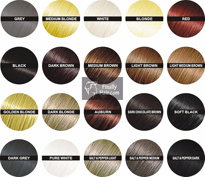 Hair Building Fibers 200 Grams 7 Oz. With Bottle By Finally Hair 50g*4 (Medium Salt & Pepper (dark brown & white special formula))