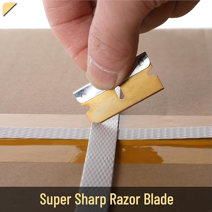 Bates Choise - Single Edge Razor Blades, 50 Pack, Gold