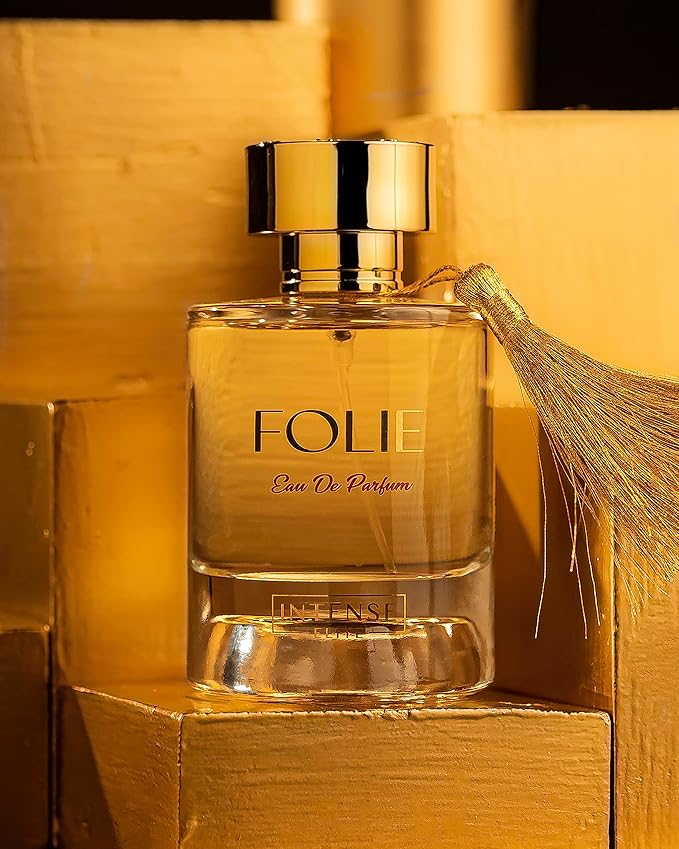 INTENSE ELITE Folie Eau De Parfum for Women 100ML (3.4Oz) Arabian Perfumes for women With Saffron & Red Fruits Notes Long Lasting Perfume for Women