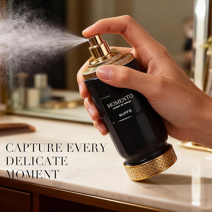 Riiffs Momento Luxury Cologne for Men - Lavender & Oud Aromatic Elixir-100ml Eau de Parfum - Long Lasting - Versatile Signature - Elite Gift (Momento)