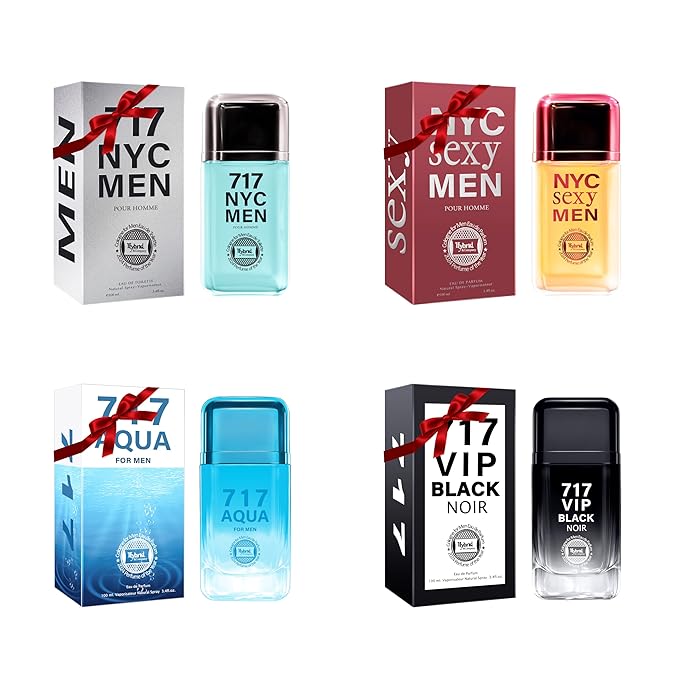 Hybrid & Company Men's 4 Pcs Classsic Scent Spray Eau De Toilette Spray