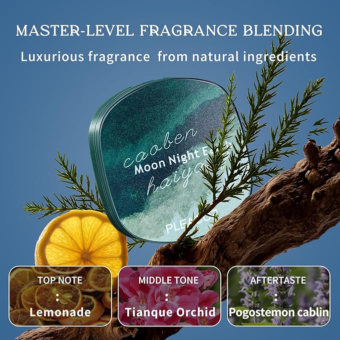 Solid Cologne for Men Long Lasting Solid Perfume Balm, Alcohol Free & Portable, Sandalwood Cologne Fragrance Gift for Men