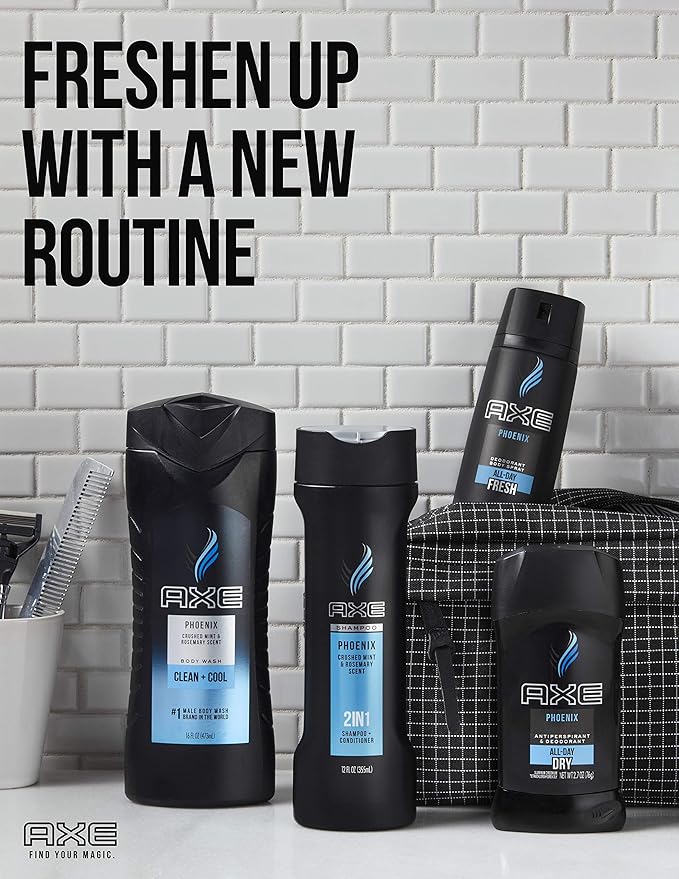 AXE Bodyspray Anarchy for Him 4 oz (Pack of 4)