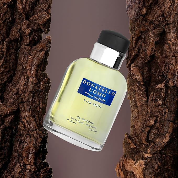 Men’s Cologne Donatello Uomo with Tobacco,Bean and Cedar Eau De Toilette Spray,Long-Lasting Scent Perfume for Men Elegant Bottle - Great Holiday Gift, 3.4 Fl Oz/100 Ml