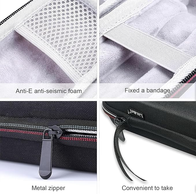 LinMei Hard Travel Case for Electric Trimmer & Shaver Compatible with Philips Norelco OneBlade QP2520, QP2530, QP2620, QP2630 - Waterproof, Durable and Compact Organizer