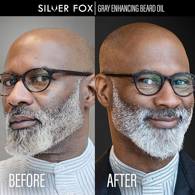 Godefroy Silver Fox | Natural Beard Oil For Gray Hair for Shine and Brightness