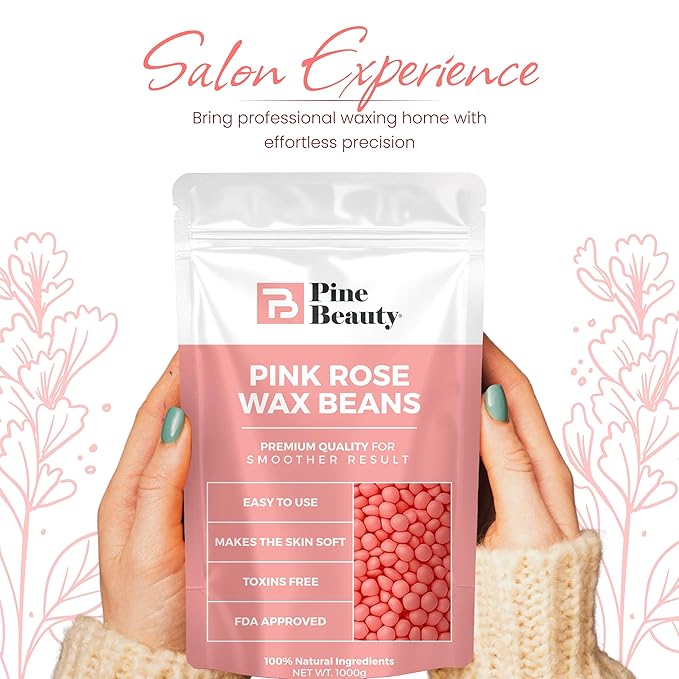 Hard Wax Beads for Hair Removal 2.2lb - Big Bag Beans Melts for Sensitive Skin,10 Extra Brazilian Waxing Beads Spatula Applicator for Face, Bikini Area, Facial Wax, Bikini Wax, Hair Removal