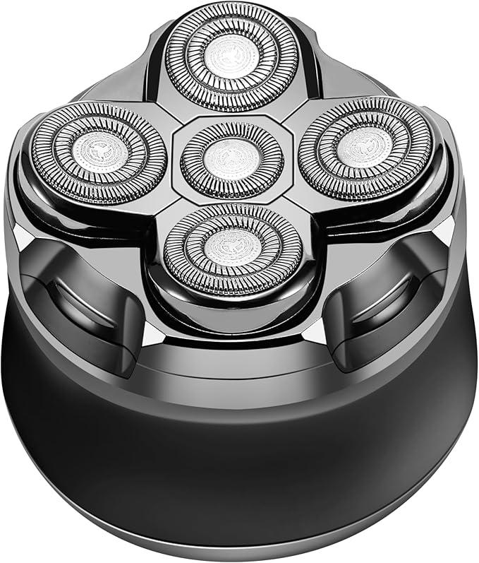 Electric Shavers for Men - 5 in 1 Bald Head Shavers for Men, 5D Floating Cordless USB Rechargeable Rotary Razor Multifunctional Grooming Kit Beard Trimmer Waterproof Wet and Dry with LED Display