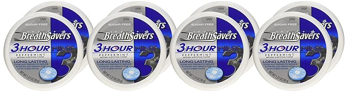 Hershey Breath Savers 3-Hour Peppermint - 1.1 Oz, 8 ea