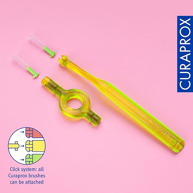Curaprox Interdental Brush Refills CPS 011 Prime – ISO Size 3, Green | Ultra-Fine Filaments for Effective Cleaning of Narrow Spaces | 8-Pack | Swiss Made | English Packaging