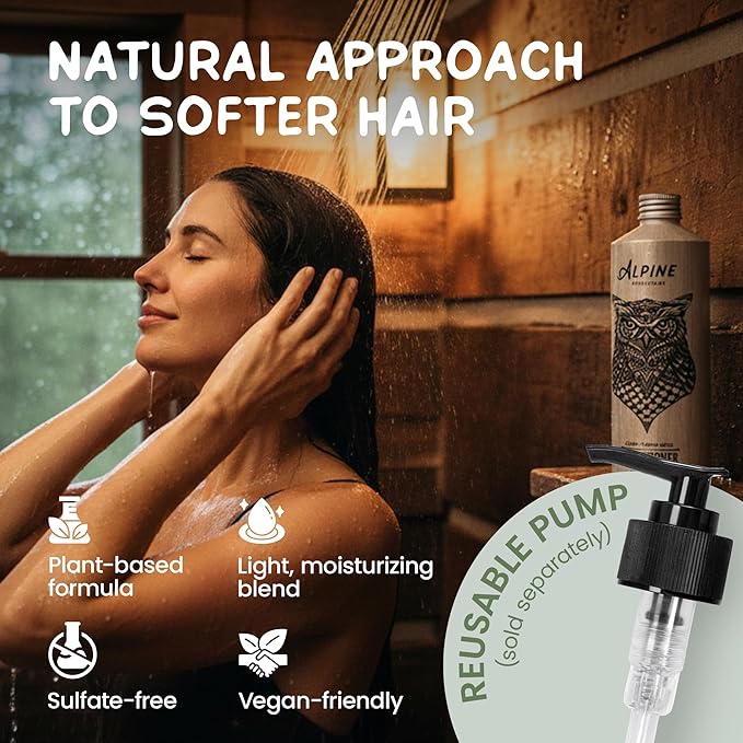 Alpine Provisions Natural & Organic Conditioner with Fir & Sage – Moisturizing Hair Conditioner with Aloe Vera, Sunflower Oil & Essential Oils – Sulfate-Free, Vegan, Plant Based – 16.9 fl oz