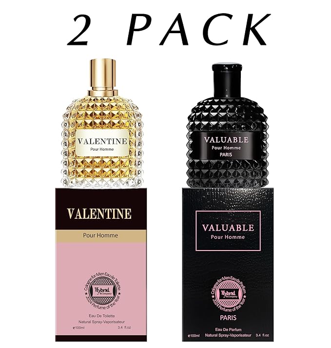 Hybrid & Company Men's 2 Pcs Perfume Captivating Scent Perfume with Long Lasting Fragrance