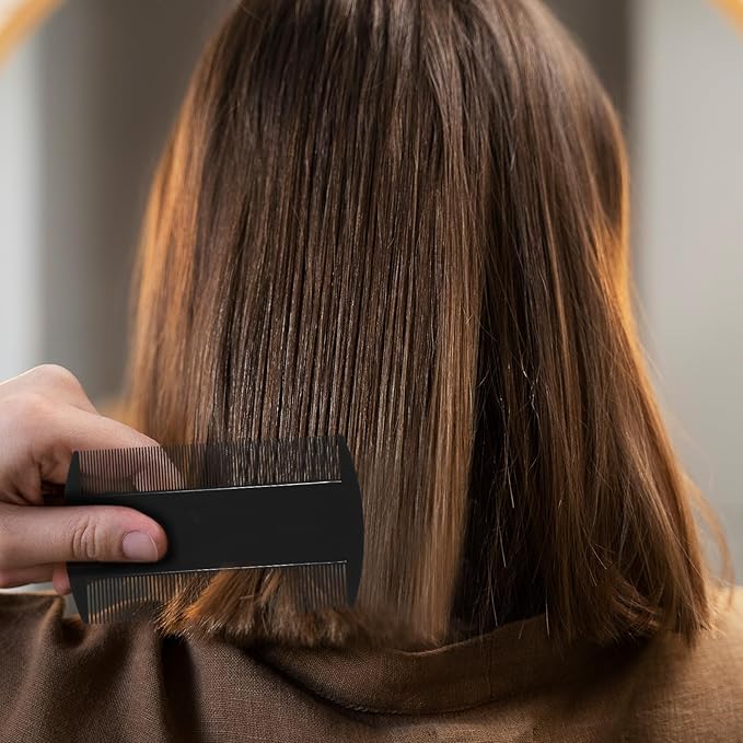 5 PCS Beard Mustache Comb, Flea Dandruff Comb, Double-Sided Pocket Combs for Hair Beard Detangling Knots, Care Grooming