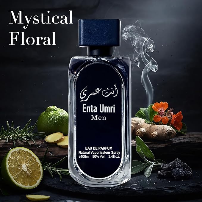 Enta Umri Cologne for Men 3.4 Fl Oz Eau de Parfum with Nutmeg,Bergamot,Cedar, Woody&Musk Long Lasting Fragrance Daily Used Men Perfume