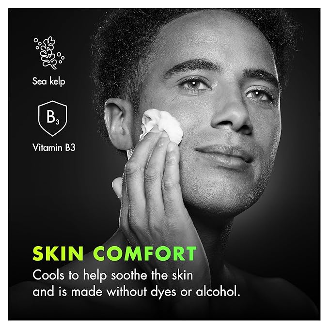 Gillette Labs Rapid Foaming Shaving Gel for Men, Alcohol, Dye and Paraben-Free with Vitamin B3 and Sea Kelp, Cools and Soothes Skin, 7 OZ